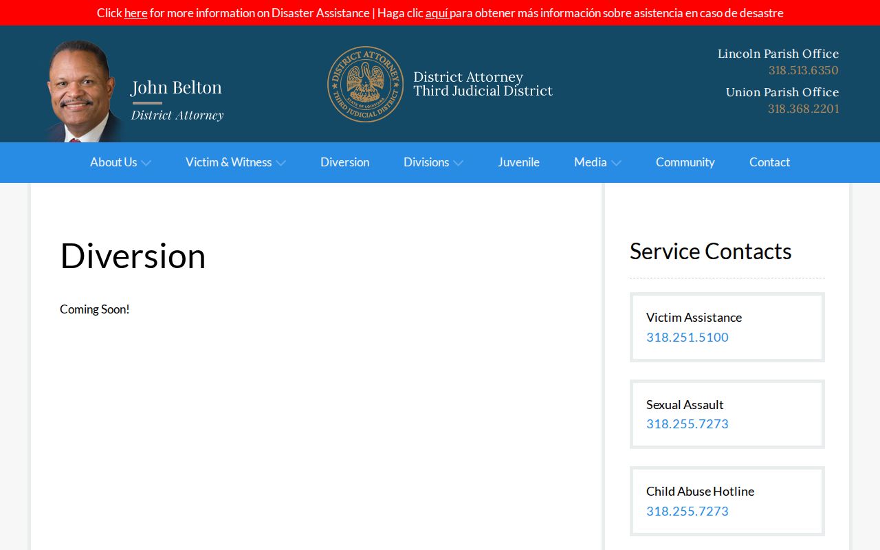 Farmerville record check diversion program source