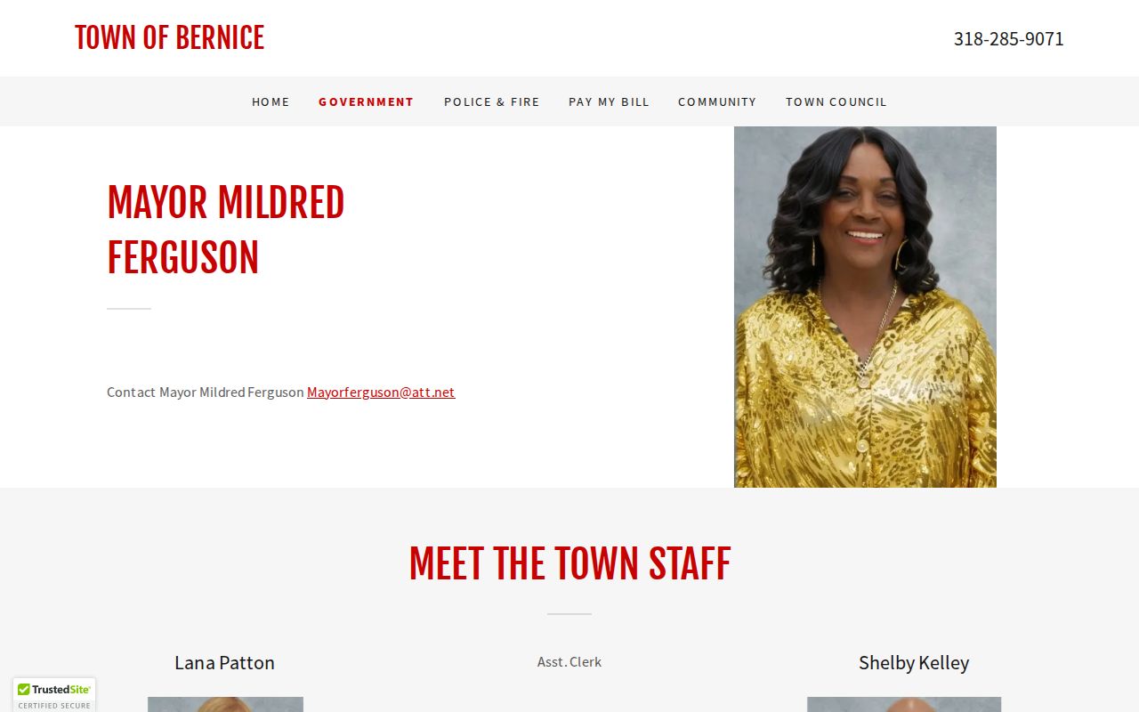 Union Parish Bernice police criminal records contact