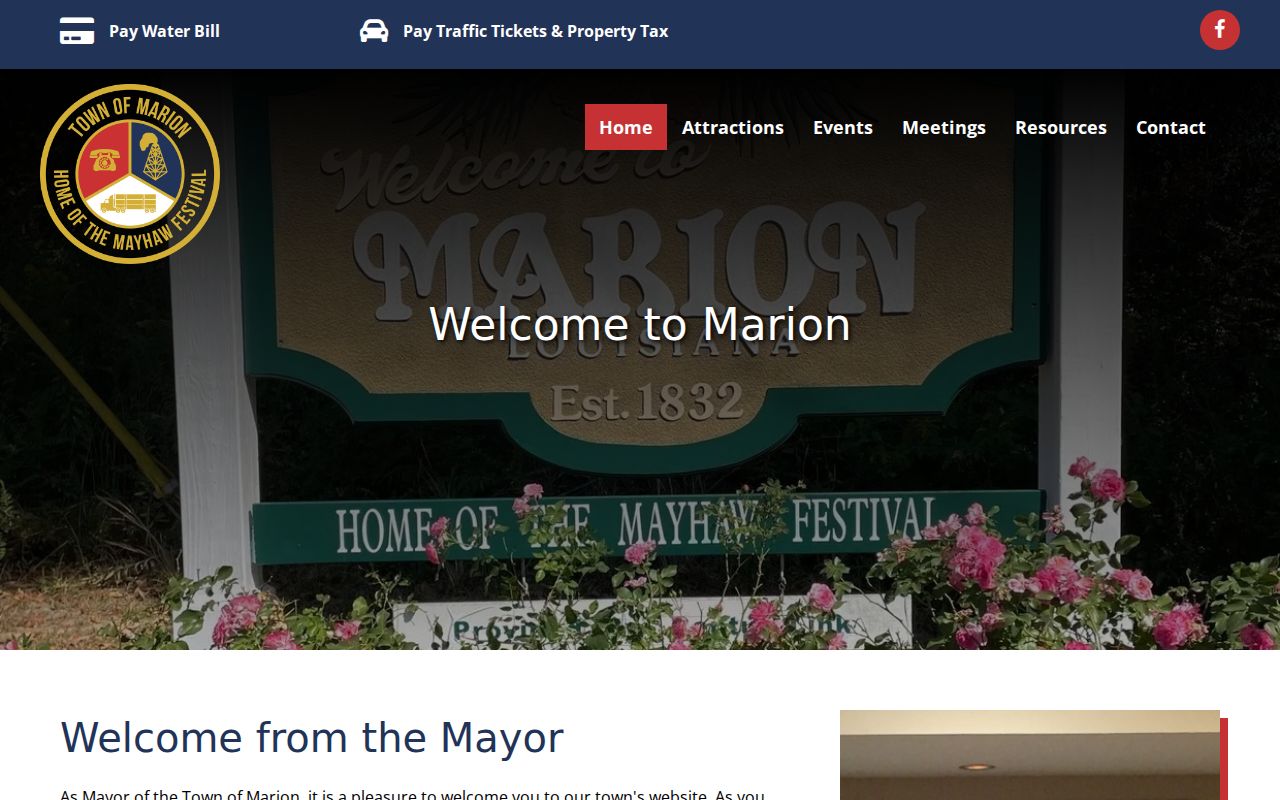 Union Parish Marion town building criminal records source